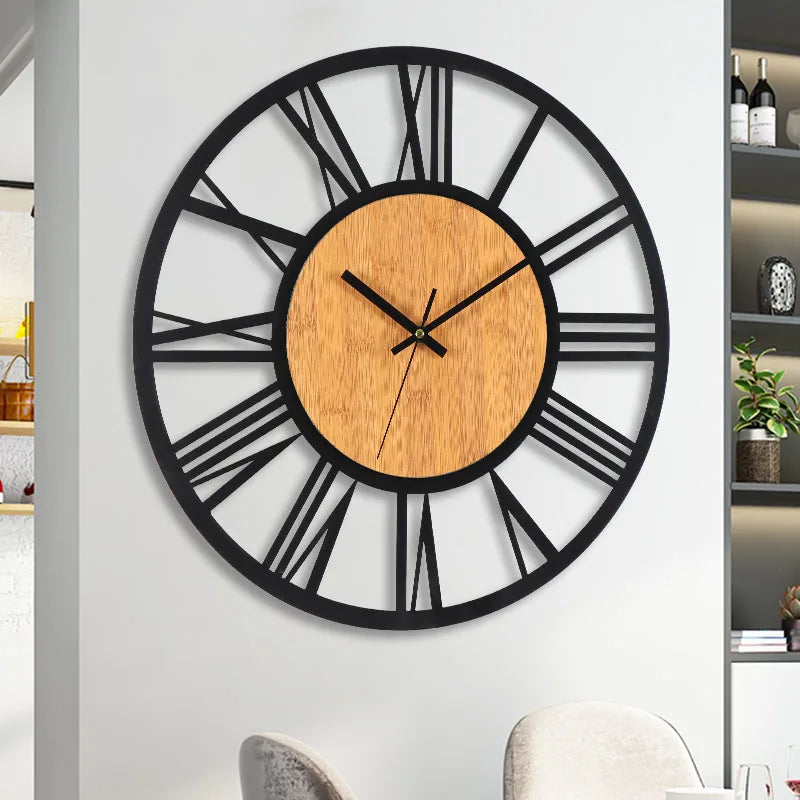Horloge Murale Métallique Style Antique