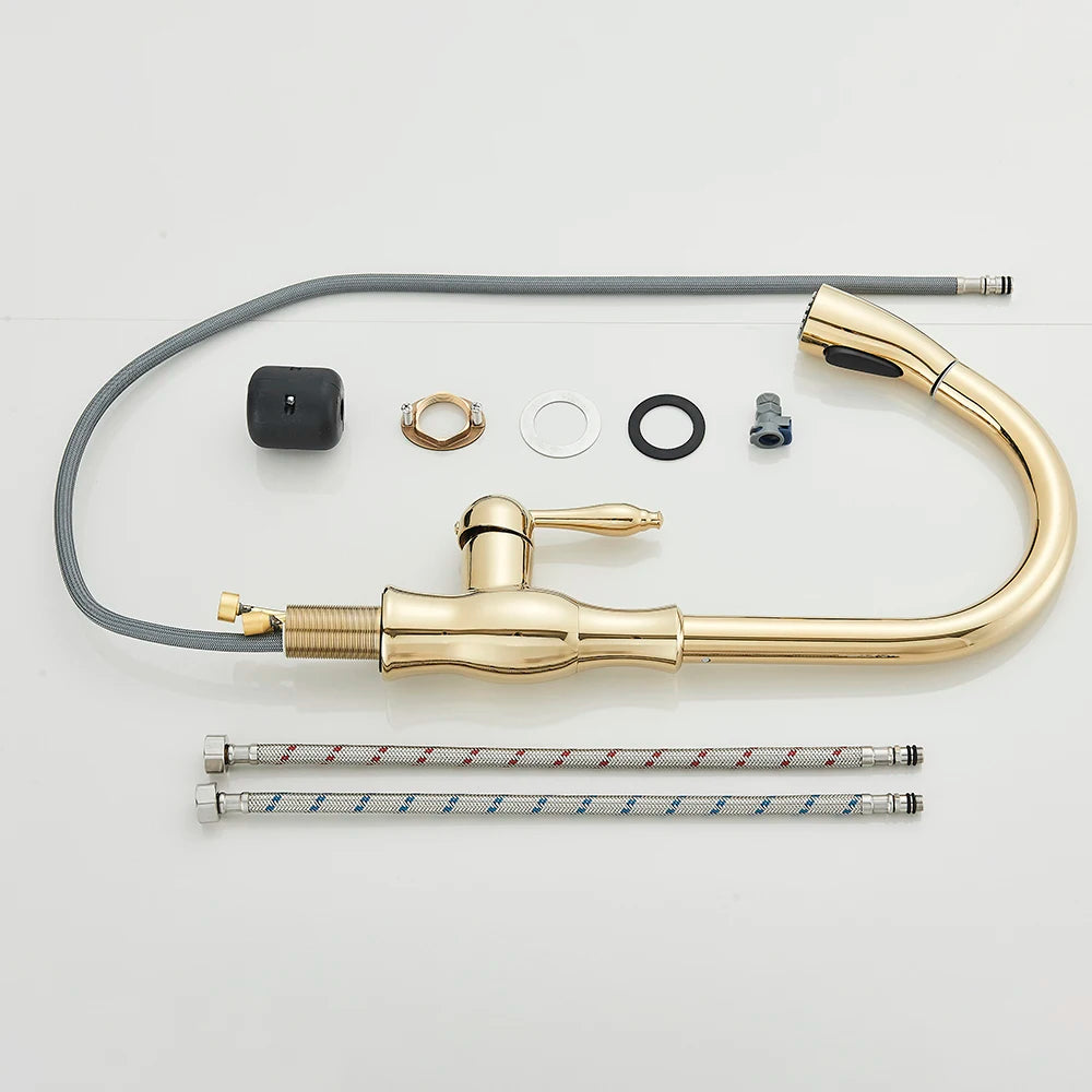 Robinet Cuisine avec Douchette Extractible – 360°