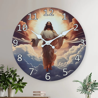 Horloge Murale Artistique - Design Jésus Ressuscité