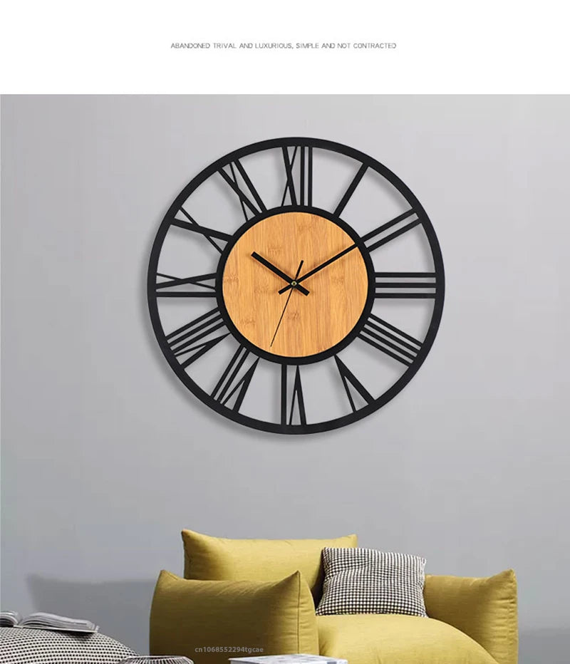 Horloge Murale Métallique Style Antique