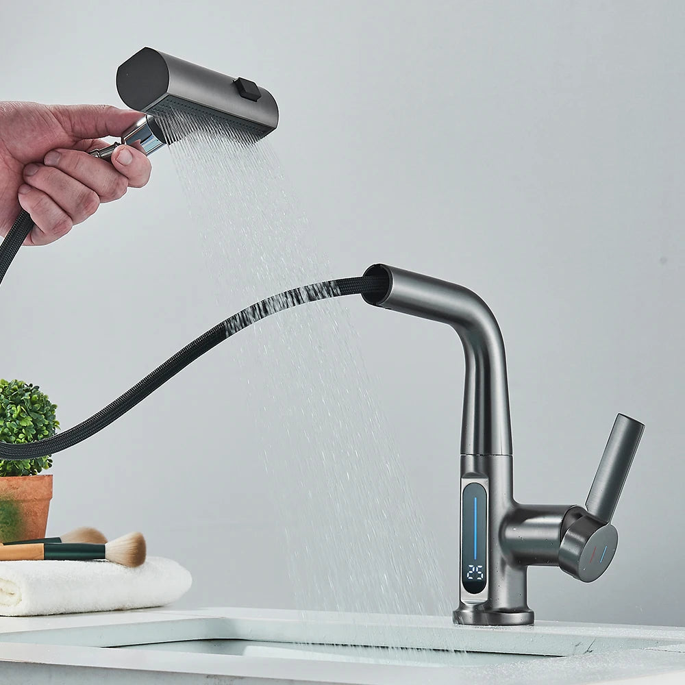 Robinet Lavabo Afficheur numerique – Capteur Infrarouge,