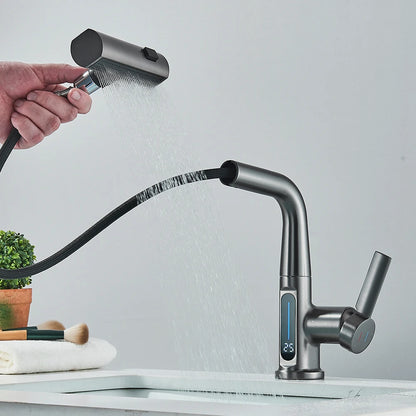 Robinet Lavabo Afficheur numerique – Capteur Infrarouge,