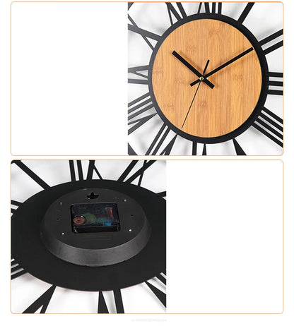 Horloge Murale Métallique Style Antique