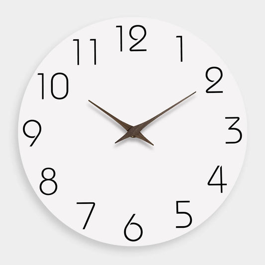 Horloge Murale Moderne - Design Blanc Simple
