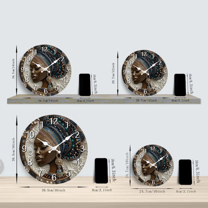Horloge Murale Artistique Africaine