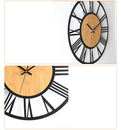 Horloge Murale Métallique Style Antique