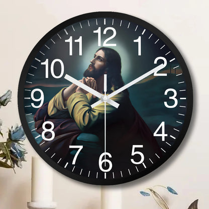 Horloge Murale Rétro Religieuse - Jesus Prières