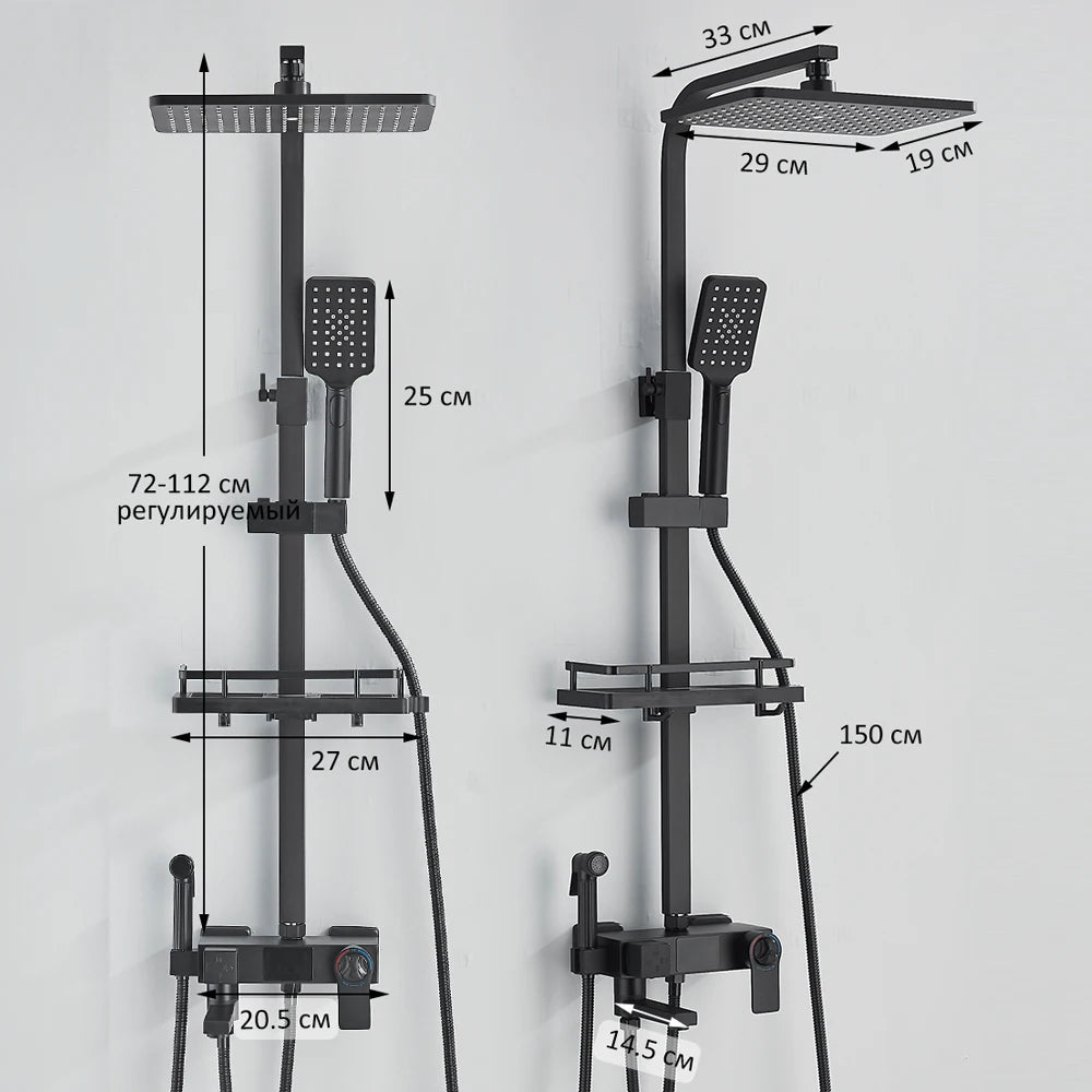 Douche Thermostatique – Double Poignée