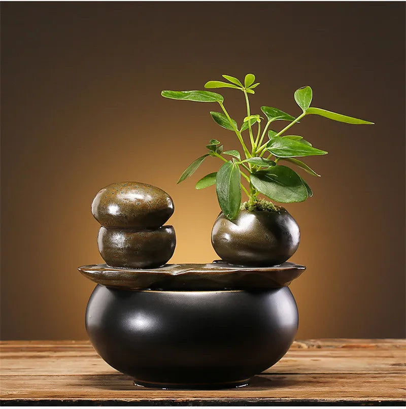 Fontaine à Eau d'Intérieur en Céramique