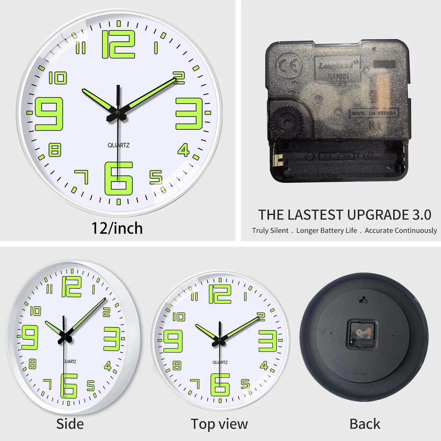 Horloge Murale Luminescente
