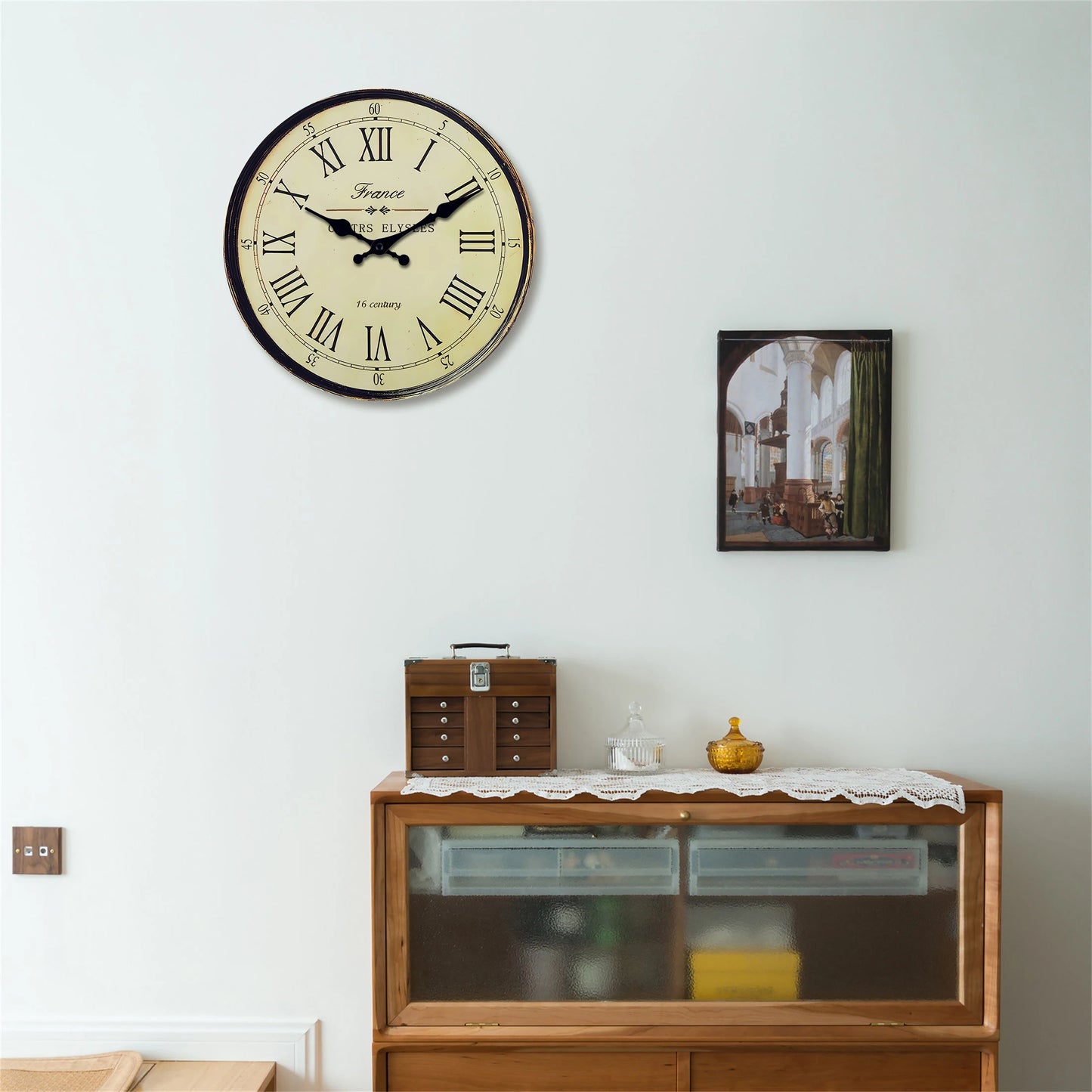 Horloge Murale en Bois - 16ème Siècle Français