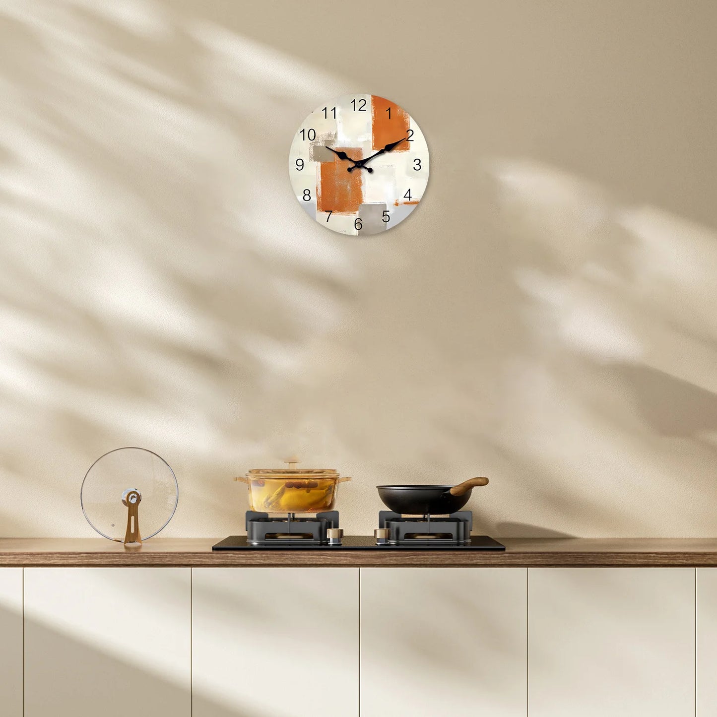 Horloge Murale Moderne Art Abstrait
