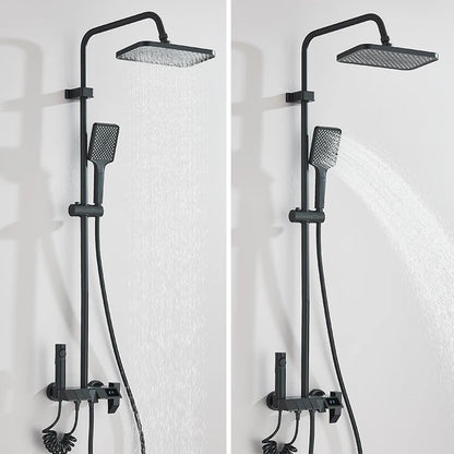 Douche thermostatique - Ensemble Douche Piano  – 4 Fonctions, Température Réglable