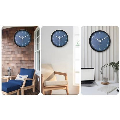 Horloge Murale Moderne à Fond Bleu