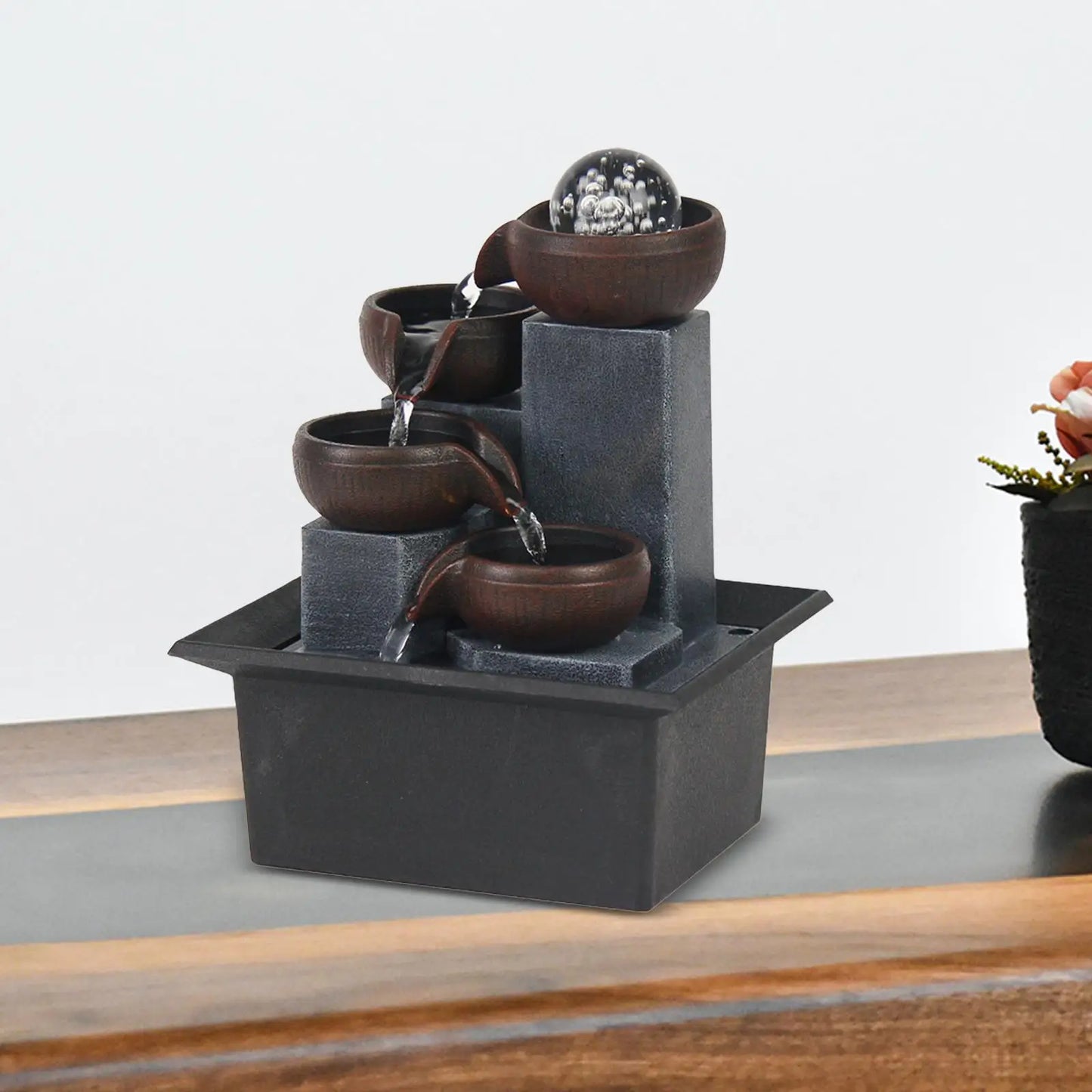 Fontaine d'intérieur Design à Boule Rotative