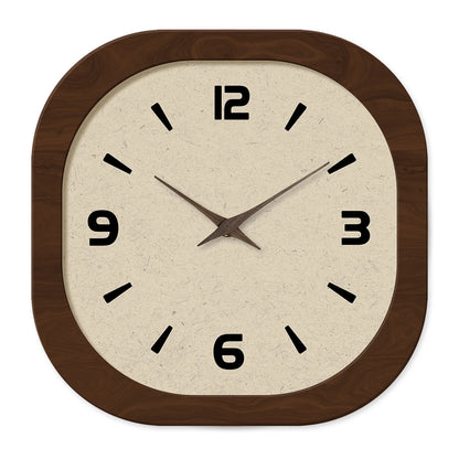 Horloge Murale Rétro Française - Design Crème et Porcelaine