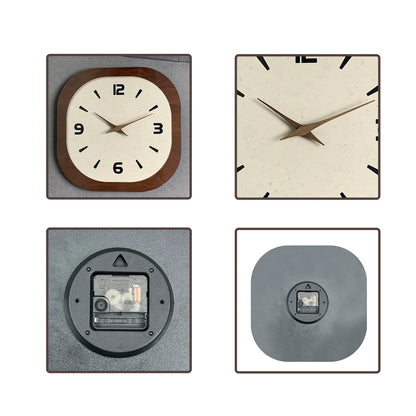 Horloge Murale Rétro Française - Design Crème et Porcelaine