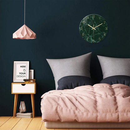 Horloge Murale -Marbre Vert
