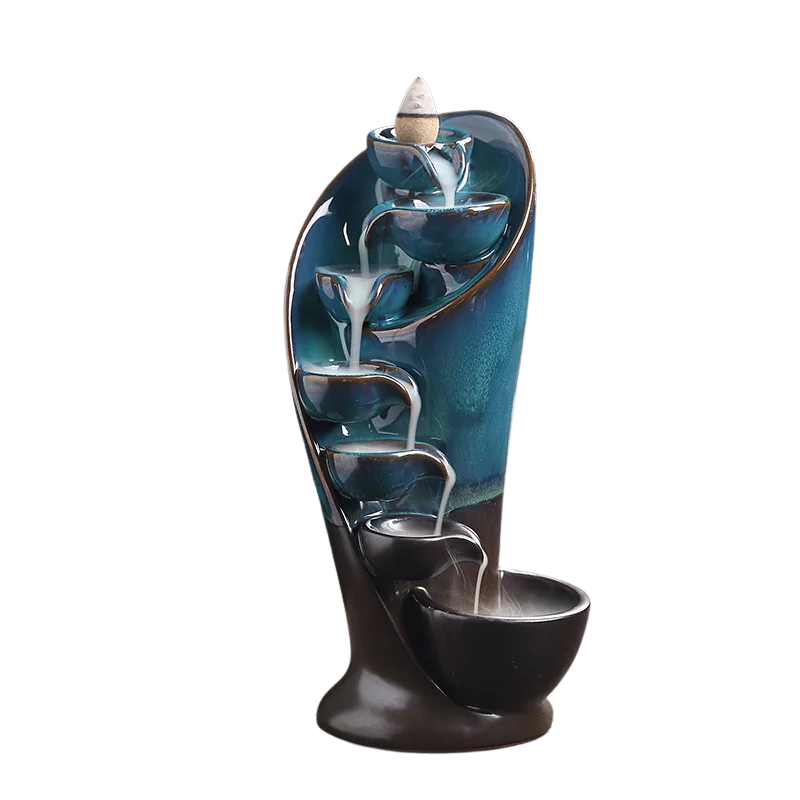 Porte Encens Céramique Créatif | Brûleur d'Encens Cascade