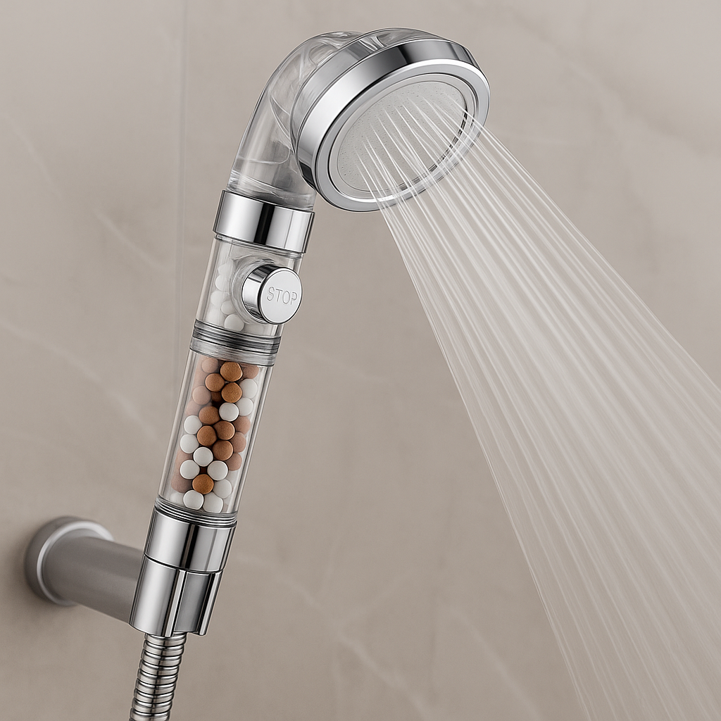Pommeau de Douche Filtrant - Anti Calcaire , 3 Modes